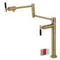 Kingston Brass Deck Mount Pot Filler, Brushed Brass KS4707CKL